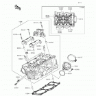 Ninja 650 ABS (EX650-FFF) Головка цилиндра