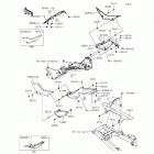 Ninja 300 ABS SE (EX300-BFS) Боковые крышки  /  крышка цепи