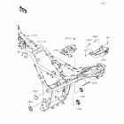 Ninja 300 ABS SE (EX300-BFS) Рама ,крепежные детали