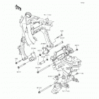 Ninja 650 (EX650-EFF) Крепление двигателя