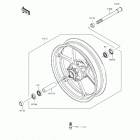 Ninja 650 (EX650-EFF) Переднее колесо