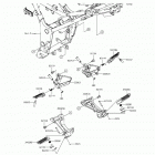 Ninja 300 ABS SE (EX300-BFS) Подножки