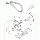 Teryx (KRF800-FGF) Driven converter  /  drive belt