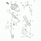 Mule 4010 4x4 (KAF620-MGF) Brake pedal  /  throttle lever