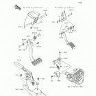Teryx Camo (KRF800-HGF) Brake pedal  /  throttle lever