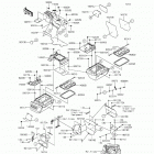 Teryx (KRF800-FGF) Детали рамы (зад.)