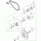 Mule PRO-FXT EPS LE (KAF820-CFF) Driven converter  /  drive belt