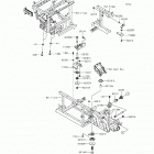 Mule PRO-FX (KAF820-EGF) Крепление двигателя