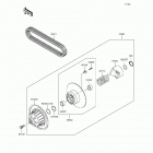 Mule 4000 (KAF620-PFF) Driven converter  /  drive belt