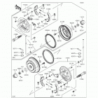 Mule 4000 (KAF620-PFF) Front hubs  /  brakes