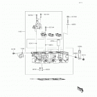 Mule PRO-FX (KAF820-EGF) Головка цилиндра