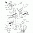 Teryx4 LE (KRT800-CFF) Детали рамы (зад.)