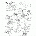 Teryx LE (KRF800-CFF) Детали рамы (зад.)