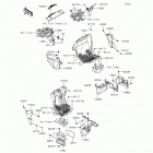 Teryx4 Camo (KRT800-DFF) Детали рамы (фронт)