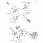 Teryx4 LE (KRT800-CFF) Brake pedal  /  throttle lever