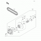 Mule 4010 Trans4x4 (KAF620-RFFA) Driven converter  /  drive belt