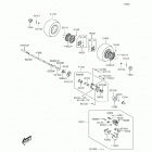 KFX50 (KSF50-BGF) Задняя ступица колеса