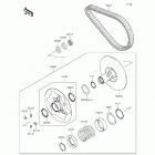 Brute Force 750 4x4i (KVF750-LFF) Driven converter  /  drive belt