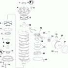 225 E225HSLINM Crankshaft & pistons (3.3 l)