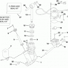 175 E175DSLINE Power trim  /  tilt hydraulic assembly