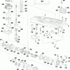 115 E115DCXINM Gearcase, o-type, counter rotation