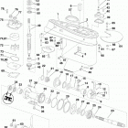 55 E55MRLINB Gearcase, f-type (mrl)