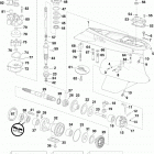 150 E150HSLINM Gearcase, l2-type