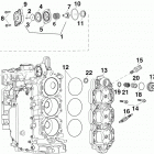75 E75DPLINC Головка блока цилиндров и термостат