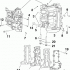 15 E15DHTLINR Cylinder  /  crankcase