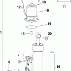 50 E50DPLINC Trim & tilt hydraulic assembly