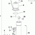 15 E15DHTLINR Trim & tilt hydraulic assembly