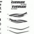 115 E115DHXINA Наклейки - белый