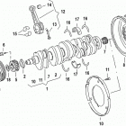 2.5L SDI 75 I5 ANF001003 & Up Engine components, cranshaft  /  connecting rod be...