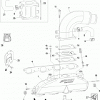 496 MAG (Base Model) 1A350679 & Up Exhaust manifold, elbow and riser