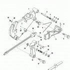 4.3L CARB ALPHA/BRAVO 0M615000 THRU 0W300012 Shift bracket(alpha engines)(sn-0m659999 and below...