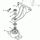 350 MAG. ALPHA (4 BBL.)    GM 350 V-8 1997 0K001527 THRU 0K999999 Крепление двигателя