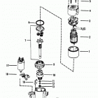 454 MAG. BRAVO (GEN. V) GM 454 V-8 1995-1996 0F305000 THRU 0F801699 Starter motor (2 - 7  /  8