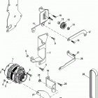 377 MAG MPI BRAVO EC 1A611928 THRU 1A623184 Alternator and brackets