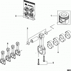 2.0L ES 130 70002130 THRU 70015639 Connecting rod and piston