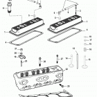 350 MAG MPI ALPHA/BRAVO 0L010019 THRU 0L339999 Cylinder head and rocker cover