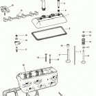 4.3LH  (GEN +) (4 BBL.)    GM 262 V-6 1998 0L010044 THRU 0M614999 Cylinder head and rocker cover