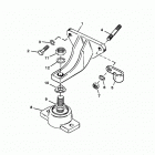 5.7L EFI (2 BBL.-TBI)    GM 350 V-8 1996 0F752400 THRU 0K001505 Крепление двигателя