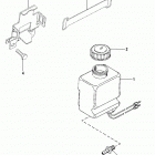 502 MAG. MPI BRAVO (GEN VI) GM 502 V-8 0L085433 THRU 0M024999 Oil reservoir bottle and bracket