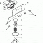 4.3L MPI ALPHA/BRAVO EC 1A637496 & Up Poppet valve assembly, closed cooling