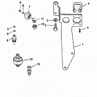 7.4LX BRAVO (MPI)(GEN. V)   GM 454 V-8 1996 0F602010 THRU 0F801999 Senders and harness bracket