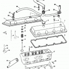 7.4LX BRAVO (MPI)(GEN. V)   GM 454 V-8 1996 0F602010 THRU 0F801999 Cylinder head and rocker cover