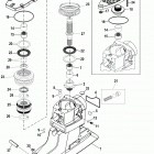 BRAVO XZ ONE 0L914990 THRU 0M999999 Drive shaft housing and drive gears(xr  /  xz-driv...