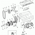 175  (2 BBL.)   GM 262 V-6  1987 0B527955 THRU 0B773242 Intake manifold and front cover old design
