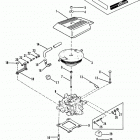 4.3LX  (GEN II) (4 BBL.)    GM 262 V-6 1992-1993 0D714370 THRU 0F001219 Carburetor and throttle linkage(4 barrel)