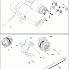 496 MAG (Base Model) 1A350679 & Up Starter and alternator